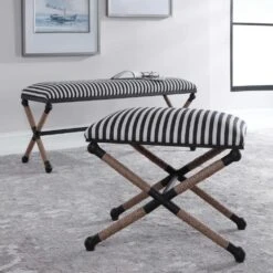 Braddock Striped Bench -France and So Furniture 23527 7