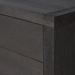 Harvey 6 Drawer Dresser - Worn Black Oak Veneer -France and So Furniture 235361 003 DET 4