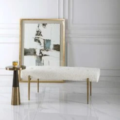Olivier White Bench -France and So Furniture 23572 3