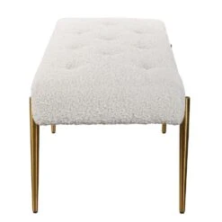 Olivier White Bench -France and So Furniture 23572 5
