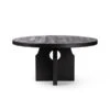 Beckett Round Dining Table - Black Elm