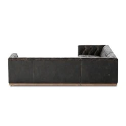 Kallum Corner Sectional - 101" Destroyed Black -France and So Furniture 236166 001 BCK 1
