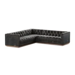 Kallum Corner Sectional - 101" Destroyed Black -France and So Furniture 236166 001 PRM 1 c97343cf da06 4ba7 8f01 ff17541d8d6b