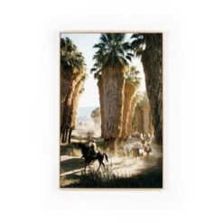 Desert Riders By Slim Aarons - Vertical Grain White Oak Floater