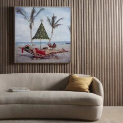 Coastal Breeze By Slim Aarons - Natural Maple Floater 11 Coastal Breeze By Slim Aarons - Natural Maple Floater -France and So Furniture 236286 002 HOV 1