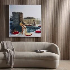 Rooftop Views By Slim Aarons - White Maple Floater -France and So Furniture 236287 002 ESS 1