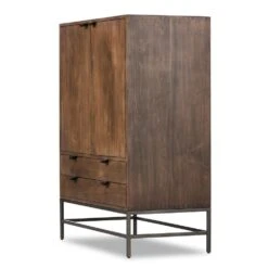 Troy Bar Cabinet - Auburn Poplar -France and So Furniture 236606 001 DET 1