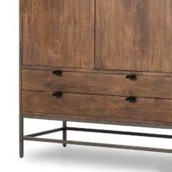 Troy Bar Cabinet - Auburn Poplar -France and So Furniture 236606 001 DET 8