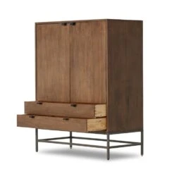 Troy Bar Cabinet - Auburn Poplar -France and So Furniture 236606 001 OPN 3