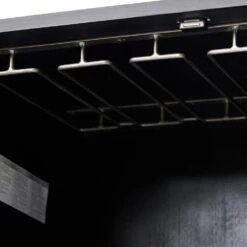 Troy Bar Cabinet - Black Wash Poplar -France and So Furniture 236606 002 DET 5