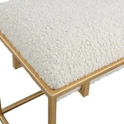 Paradox Small Bench, Gold -France and So Furniture 23663 6