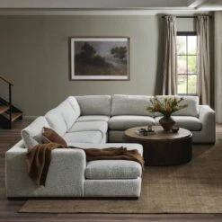 Ruger 4-Piece Sectional - Left Chaise - Merino Cotton -France and So Furniture 237312 005 ESS