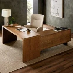 Simon L - Shaped Desk -France and So Furniture 237442 001 ESS 2
