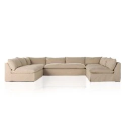 Fossil Slipcover 5pc Sectional -France and So Furniture 237691 001 PRM 1