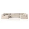 Fossil Slipcover 5pc Sectional
