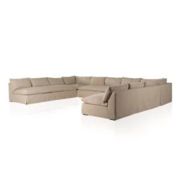 Fossil Slipcover 5pc Sectional -France and So Furniture 237692 001 PRM 1