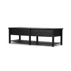 Greendale Kitchen Island - 118" - Black Oak -France and So Furniture 238754 002 PRM 1