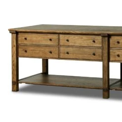 Greendale Kitchen Island - 118" - Tan Oak -France and So Furniture 238754 003 DET 3