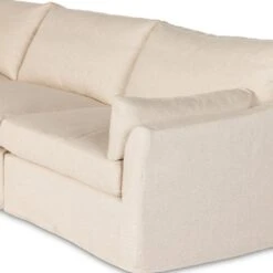 Fairview 5Pc Slipcover Sectional - Evere Creme -France and So Furniture 238958 001 DET 3