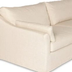 Fairview 5Pc Slipcover Sectional - Evere Creme -France and So Furniture 238958 001 DET 4