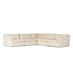 Fairview 5Pc Slipcover Sectional - Evere Creme -France and So Furniture 238958 001 PRM 1 98e62308 8c43 42d9 b879 ec65abf3cba2