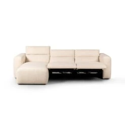 Fauna Power Recliner 3-Piece Sectional W/ Chaise - Antigo Natural - Left Chaise -France and So Furniture 238963 001 FRT 2