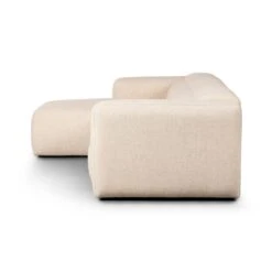 Fauna Power Recliner 3-Piece Sectional W/ Chaise - Antigo Natural - Left Chaise -France and So Furniture 238963 001 SID 1