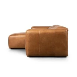 Fauna Power Recliner 3-Piece Sectional W/ Chaise - Sonoma Butterscotch - Left Chaise -France and So Furniture 238963 002 SID 1