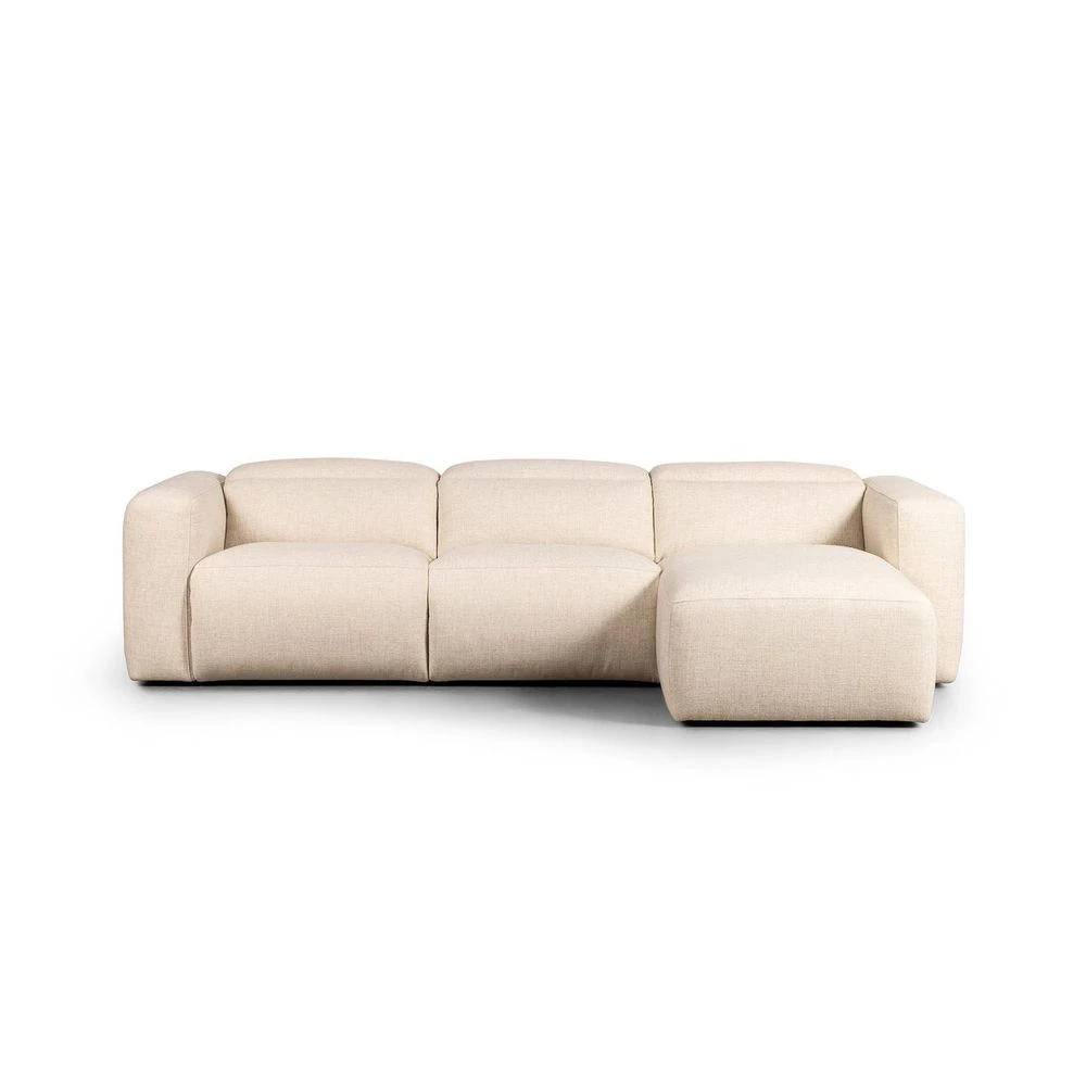 Fauna Power Recliner 3-Piece Sectional W/ Chaise - Antigo Natural - Right Chaise 2 Fauna Power Recliner 3-Piece Sectional W/ Chaise - Antigo Natural - Right Chaise - Image 2
