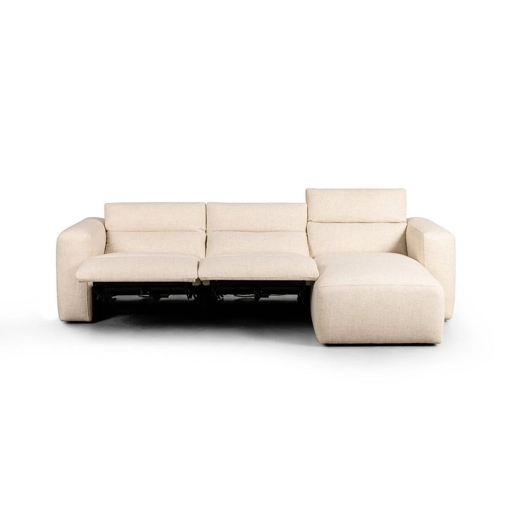 Fauna Power Recliner 3-Piece Sectional W/ Chaise - Antigo Natural - Right Chaise 6 Fauna Power Recliner 3-Piece Sectional W/ Chaise - Antigo Natural - Right Chaise - Image 6