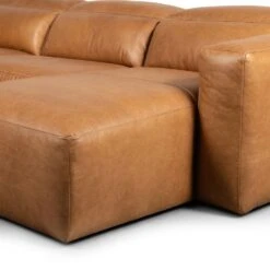 Fauna Power Recliner 3-Piece Sectional W/ Chaise - Sonoma Butterscotch - Right Chaise -France and So Furniture 238969 002 DET 1