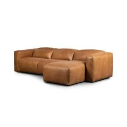 Fauna Power Recliner 3-Piece Sectional W/ Chaise - Sonoma Butterscotch - Right Chaise -France and So Furniture 238969 002 PRM 1