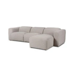 Fauna Power Recliner 3-Piece Sectional W/ Chaise - Laken Stone - Right Chaise 9 Fauna Power Recliner 3-Piece Sectional W/ Chaise - Laken Stone - Right Chaise -France and So Furniture 238969 003 PRM 1