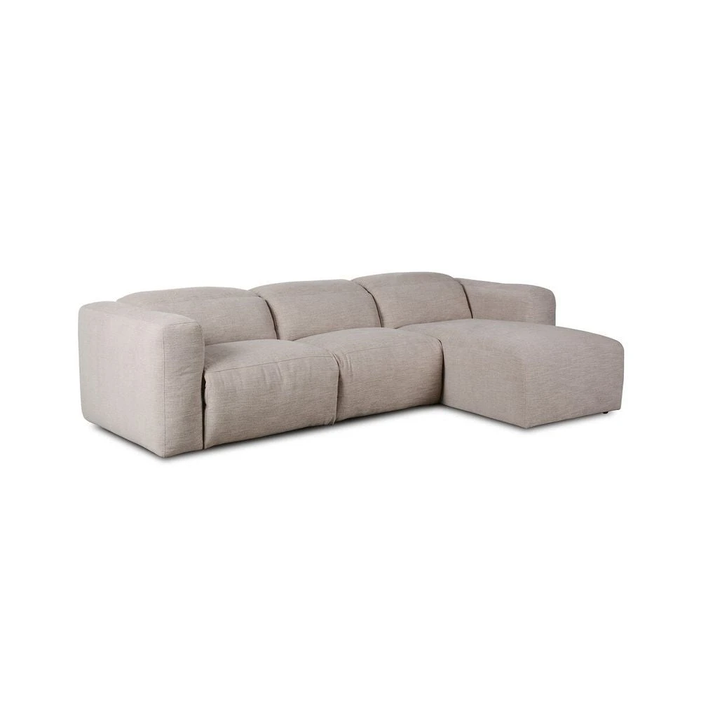 Fauna Power Recliner 3-Piece Sectional W/ Chaise - Laken Stone - Right Chaise 6 Fauna Power Recliner 3-Piece Sectional W/ Chaise - Laken Stone - Right Chaise - Image 6