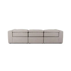 Fauna Power Recliner 3-Piece Sectional - Laken Stone 13 Fauna Power Recliner 3-Piece Sectional - Laken Stone -France and So Furniture 238970 003 BCK 1