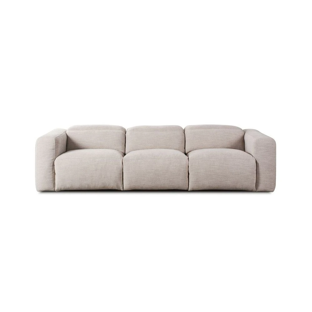 Fauna Power Recliner 3-Piece Sectional - Laken Stone 2 Fauna Power Recliner 3-Piece Sectional - Laken Stone - Image 2
