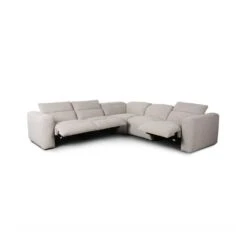 Fauna Power Recliner 5-Piece Sectional - Laken Stone