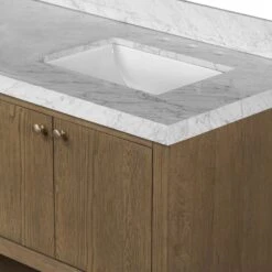 Aspen Double Vanity - Washed Natural -France and So Furniture 239251 001 DET 3