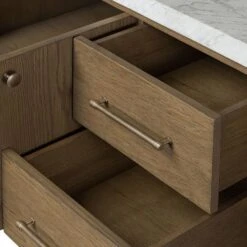 Aspen Double Vanity - Washed Natural -France and So Furniture 239251 001 DET 7