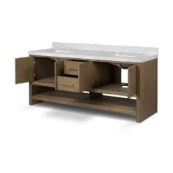 Aspen Double Vanity - Washed Natural -France and So Furniture 239251 001 OPN 1