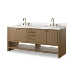 Aspen Double Vanity - Washed Natural -France and So Furniture 239251 001 PRM 1 a6ab1734 0766 4094 a700 fceec21c4a46