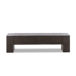 Asher Accent Bench - Ebony Rustic Wormwood Oak -France and So Furniture 239396 002 BCK 1