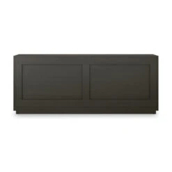 Asher 6-Drawer Dresser - Ebony Rustic Wormwood Oak - Dark Brown, Black -France and So Furniture 239844 002 BCK 1