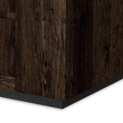 Asher 6-Drawer Dresser - Ebony Rustic Wormwood Oak - Dark Brown, Black -France and So Furniture 239844 002 DET 1