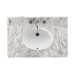 Toulouse Single Vanity - Washed Blonde Oak Veneer -France and So Furniture 239880 007 TOP 1