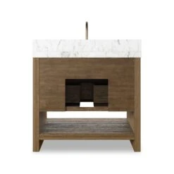 Aspen Single Vanity - Washed Natural -France and So Furniture 240163 001 BCK 1