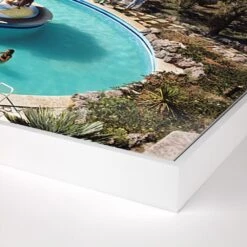 Pool At Villa Gli Arieti By Slim Aarons - 72"X48" -France and So Furniture 240327 002 DET 1