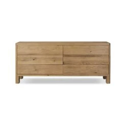Dane 6-Drawer Dresser - Worn Oak