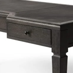 Darren Desk - Distressed Black Oak -France and So Furniture 241309 002 DET 8