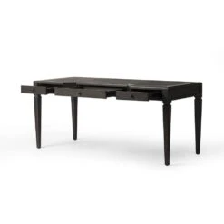 Darren Desk - Distressed Black Oak -France and So Furniture 241309 002 OPN 2